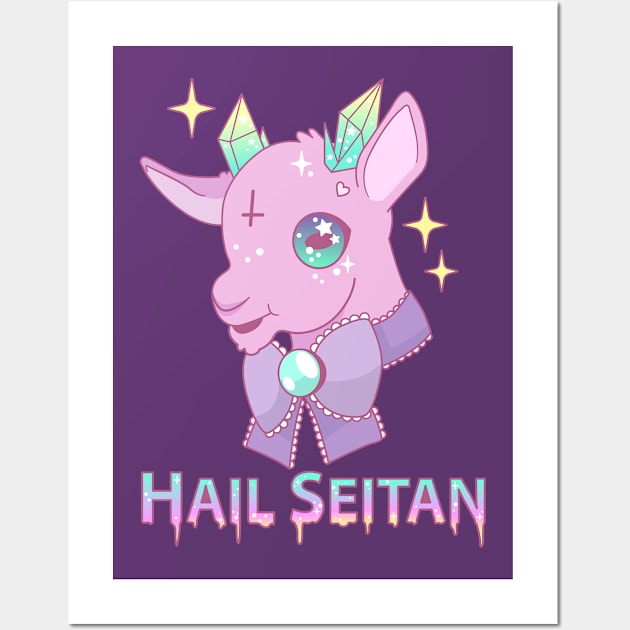 Hail Seitan Wall Art by BubblegumGoat